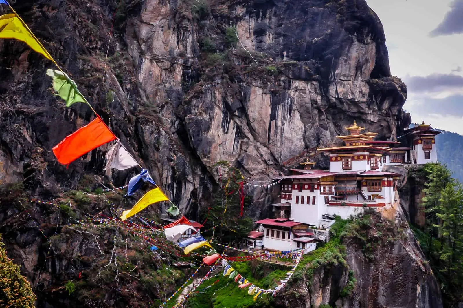 Bhutan - Cliffside Tiger's Nest Monastery views