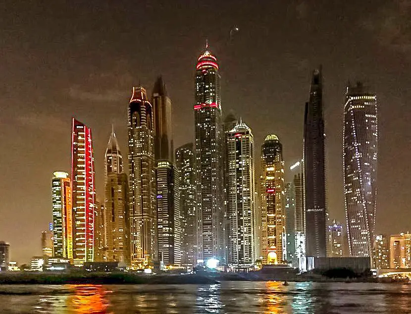 Dubai - Iconic skyline with Burj Khalifa at dusk